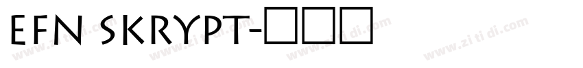 EFN Skrypt字体转换